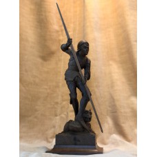 36. Saint George avec le dragon - noyer